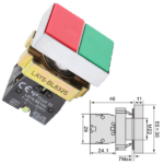 İkiz metal yaylı butonlar